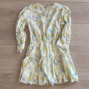 Love shack fancy floral yellow dress